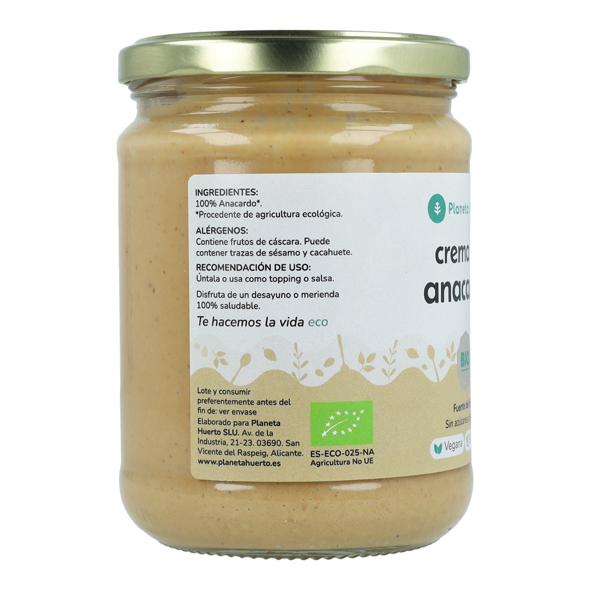 Crema de Anacardo ECO Planeta Huerto 350 g