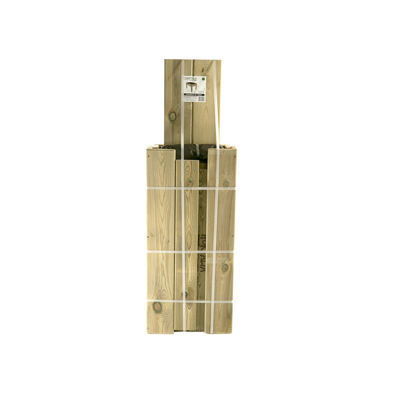 Mesa De Cultivo Elevada De Madera Tratada 120x80x40 Cm Gardenbrico L40 Hortalia_4