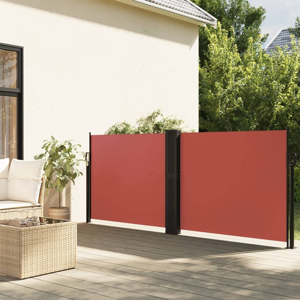Vidaxl Toldo Lateral Retráctil Terracota 100x1000 Cm_1