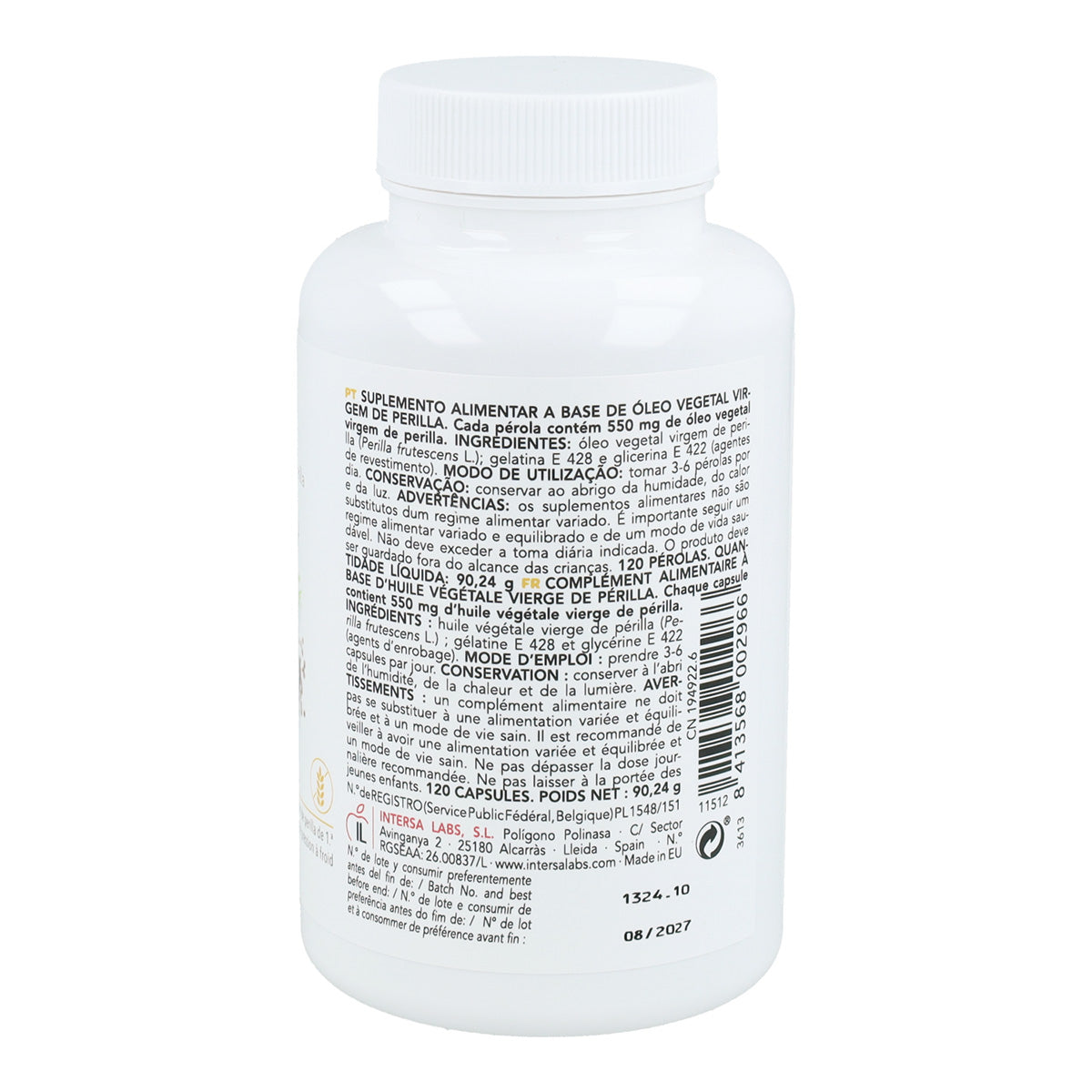 Aceite Vegetal de Perilla Intersa 120 perlas
