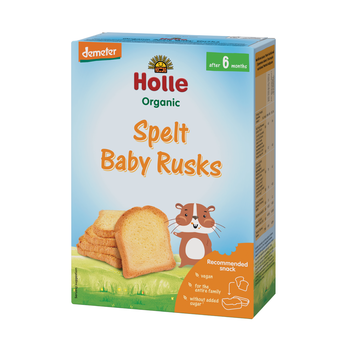Tostadas espelta ecológicas infantiles Holle, 200g