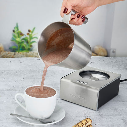 Espumador De Leche Automático, Acero Inoxidable, Calentamiento Integrado, Adecuado Chocolate Proficook Pc-ms1032, Plata