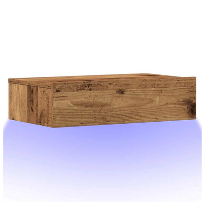 Mesilla De Noche De Madera Antigua 60x35cm Madera De Ingeniería_1