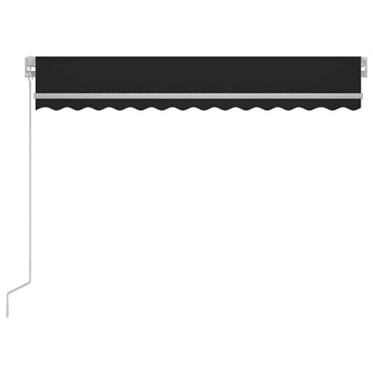 Toldo Manual Retráctil Con Led Antracita 300x250 Cm_2
