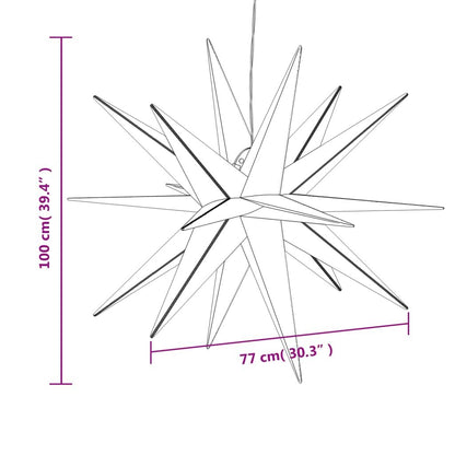 Vidaxl Lámpara De Navidad Con Led Plegable Blanca 100 Cm_2