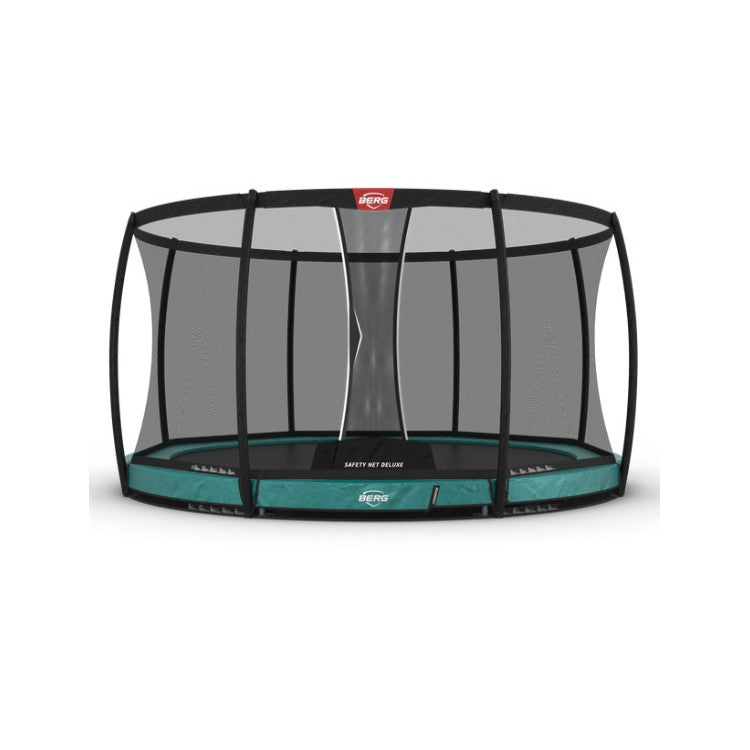 Cama Elastica Berg Inground Champion 430 + Red Deluxe Verde Safety Net Deluxe.