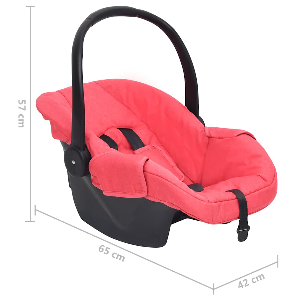 Vidaxl Sillita De Coche Para Bebés Rojo 42x65x57 Cm_2
