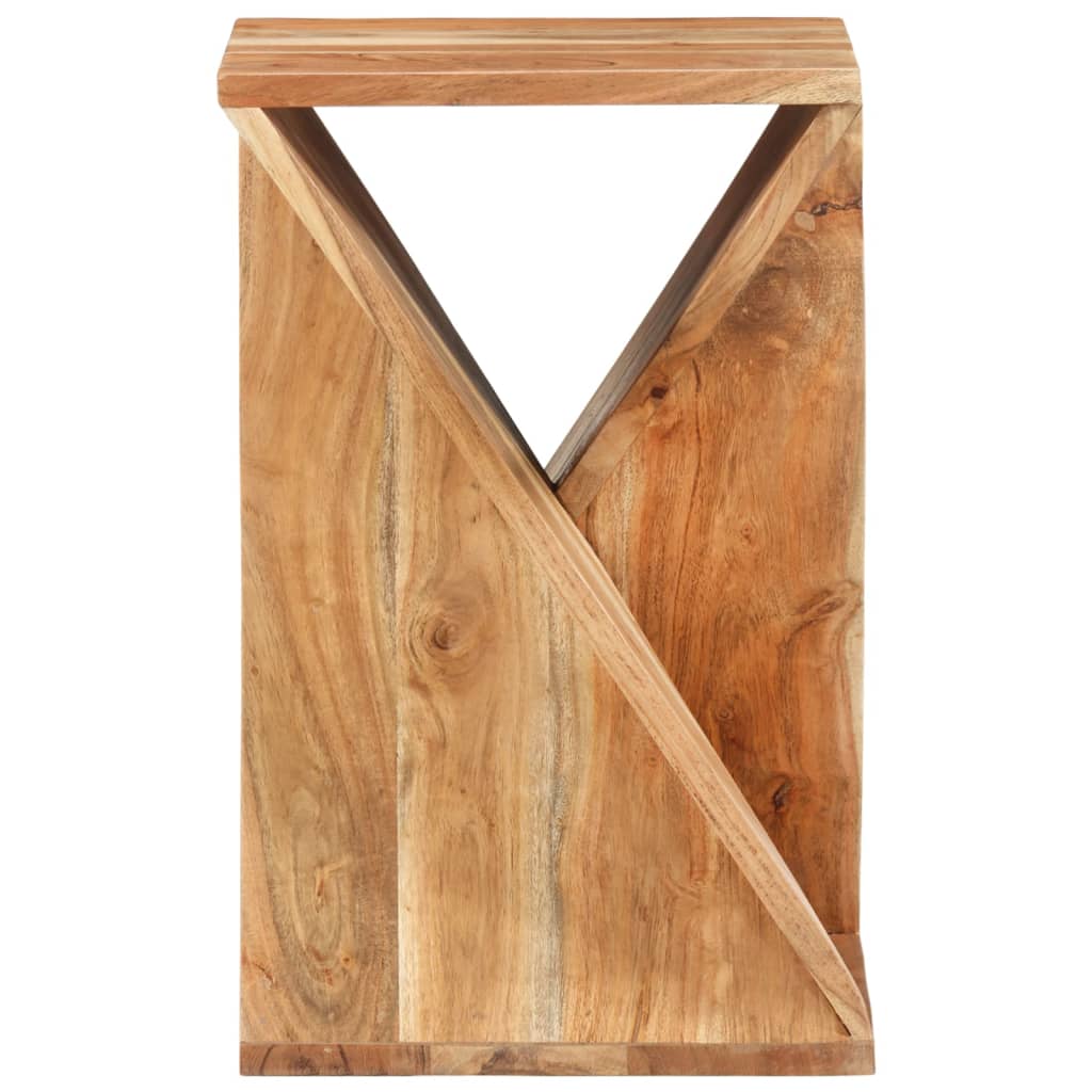 Mesa Auxiliar Madera Maciza De Acacia 35x35x55 Cm_0