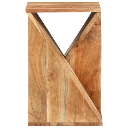 Mesa Auxiliar Madera Maciza De Acacia 35x35x55 Cm_0