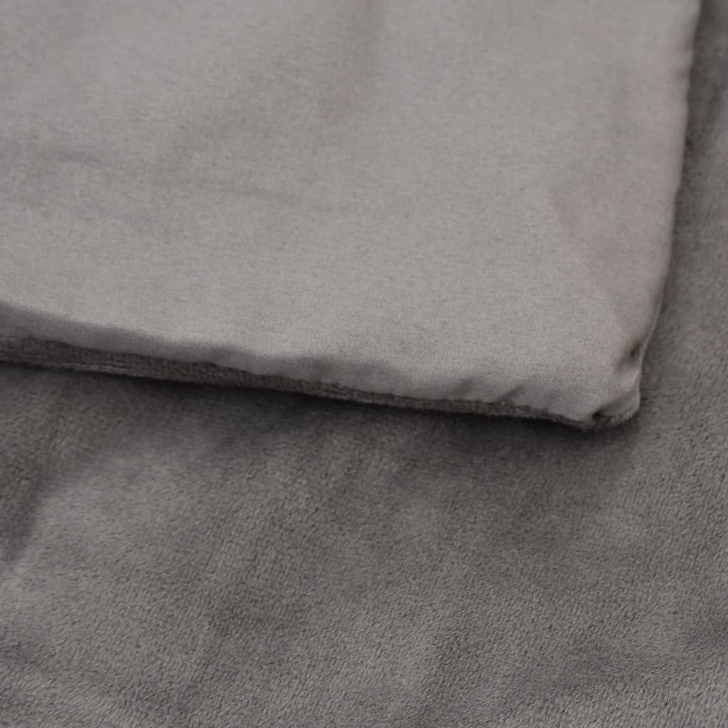 Vidaxl Manta Con Peso Con Funda Tela Gris 200x230 Cm 13 Kg_4