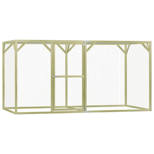 Vidaxl Jaula Gallinero Madera Impregnada De Pino 3x1,5x1,5 M_0