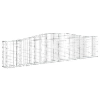 Cestas De Gaviones 7 Uds Forma De Arco Hierro 400x30x80/100 Cm_2