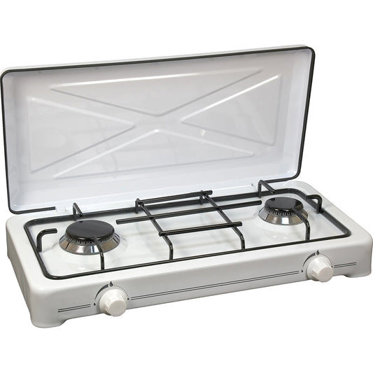 Cocina Portátil A Gas - 2 Fuegos_0