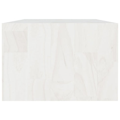 Mesa De Centro De Madera Maciza De Pino Blanco 110x50x34 Cm_4