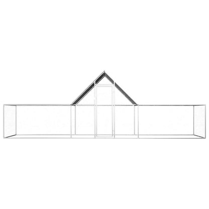 Vidaxl Gallinero Acero Galvanizado 6x2x2 M_1