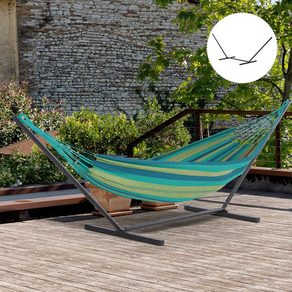 Outsunny Soporte Para Hamaca De Metal Carga 120 Kg Para Jardín 360x92x112 Cm_1