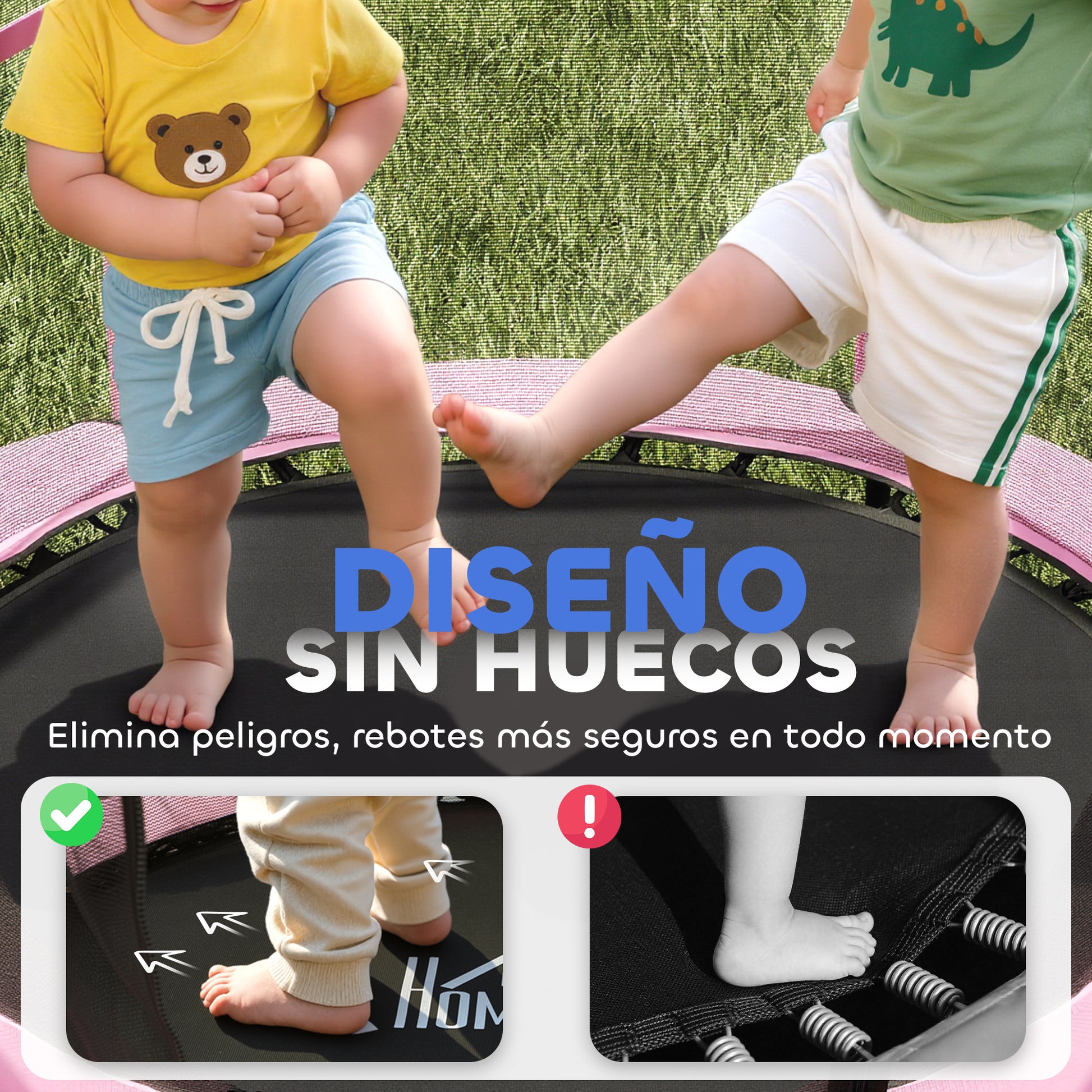 Homcom Cama Elástica Infantil Ø140 Cm_4