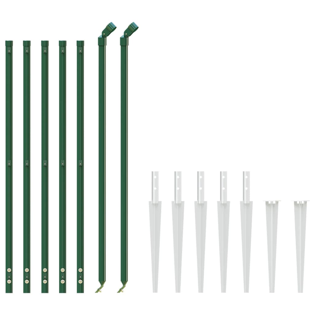 Cerca De Alambre Con Pinchos De Anclaje Verde 1,1x10 M / Vetonek_1