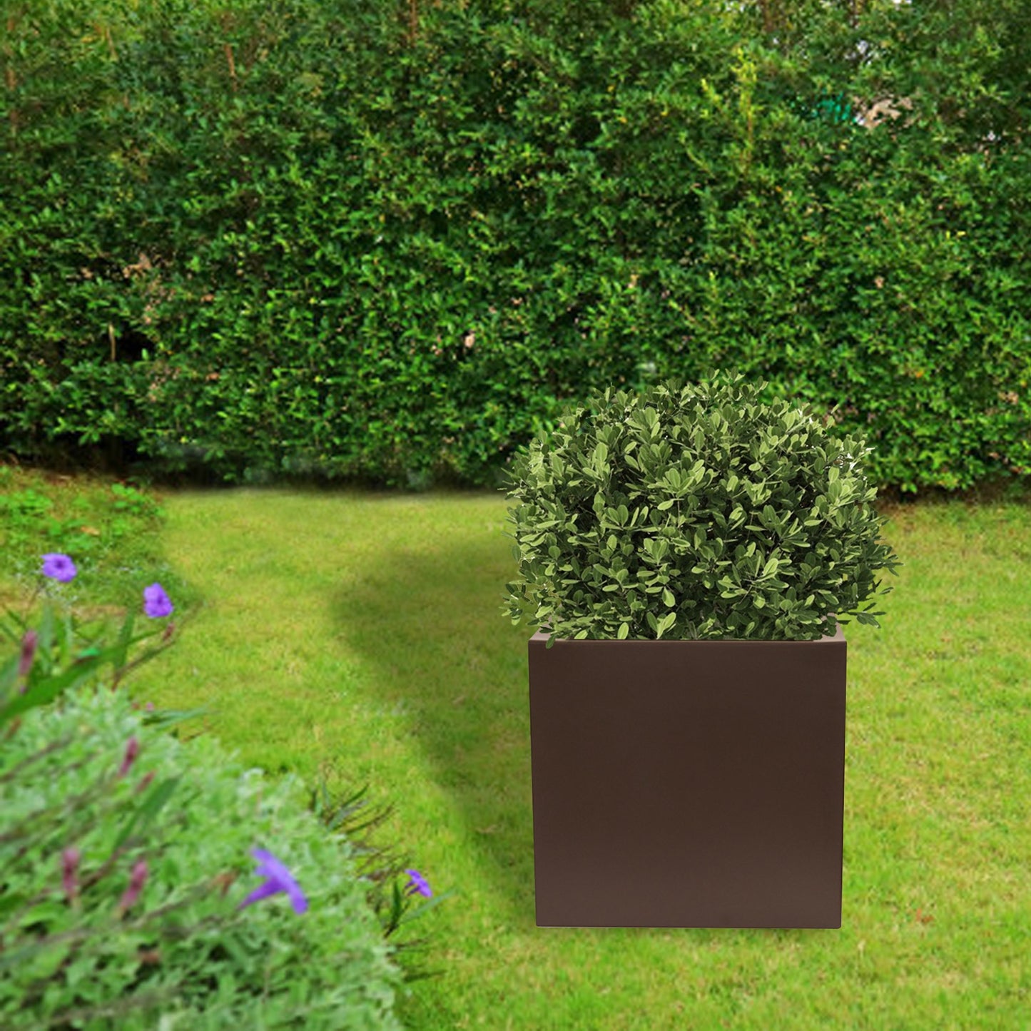 Macetero De Polietileno Bronce 50x50 Cm_3