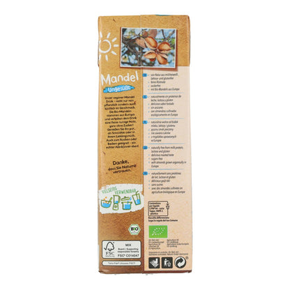 Pack 8x Bebida Almendras sin azúcar Bio Natumi 1 L