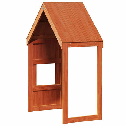 Techo De Cama Infantil Madera Maciza Pino Marrón 55x84x132 Cm_5
