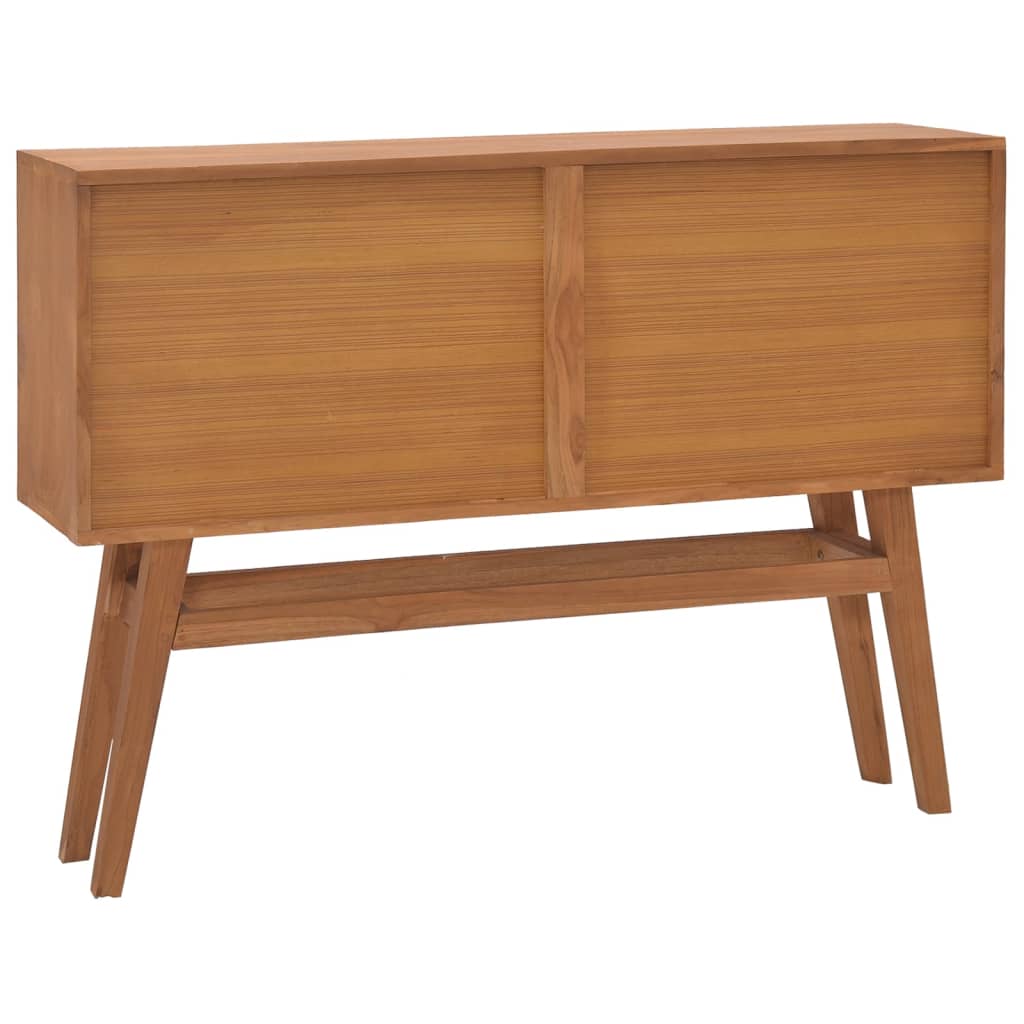 Mesa Consola De Madera Maciza De Teca 110x30x79 Cm_3