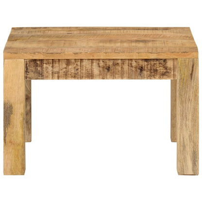 Mesa De Centro De Madera Maciza De Mango 55x55x35 Cm_1