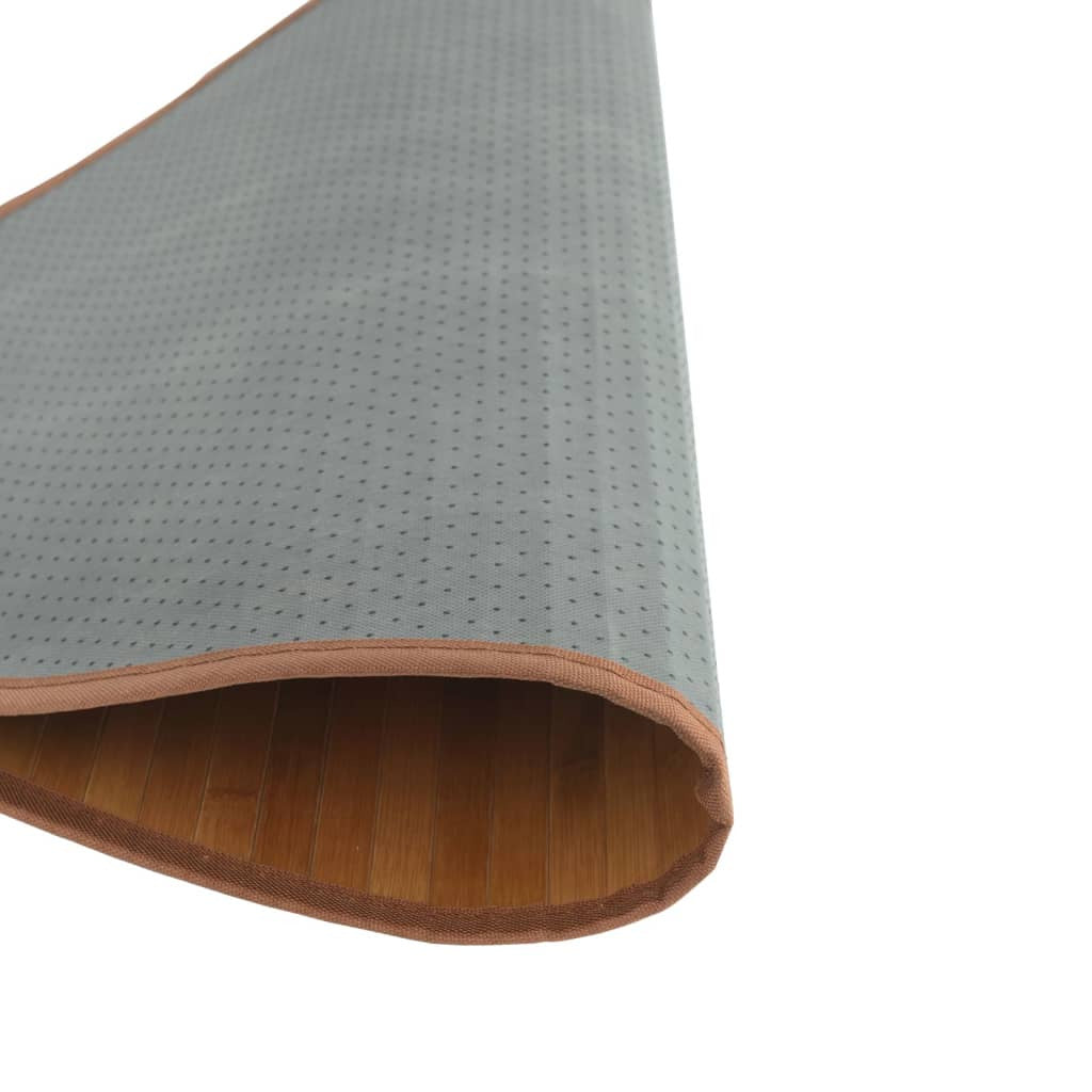 Vidaxl Alfombra Redonda Bambú Marrón 80 Cm_4