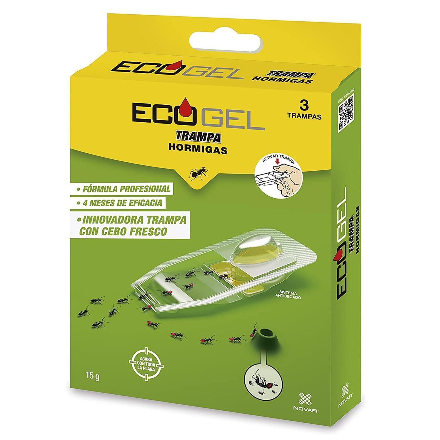 Ecogel Hormigas Trampa Hormigas 15 Gramos (caja De 3 Unidades)_0