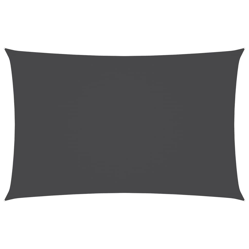 Vidaxl Toldo De Vela Rectangular Tela Oxford Gris Antracita 4x7 M_0