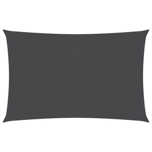 Vidaxl Toldo De Vela Rectangular Tela Oxford Gris Antracita 4x7 M_0