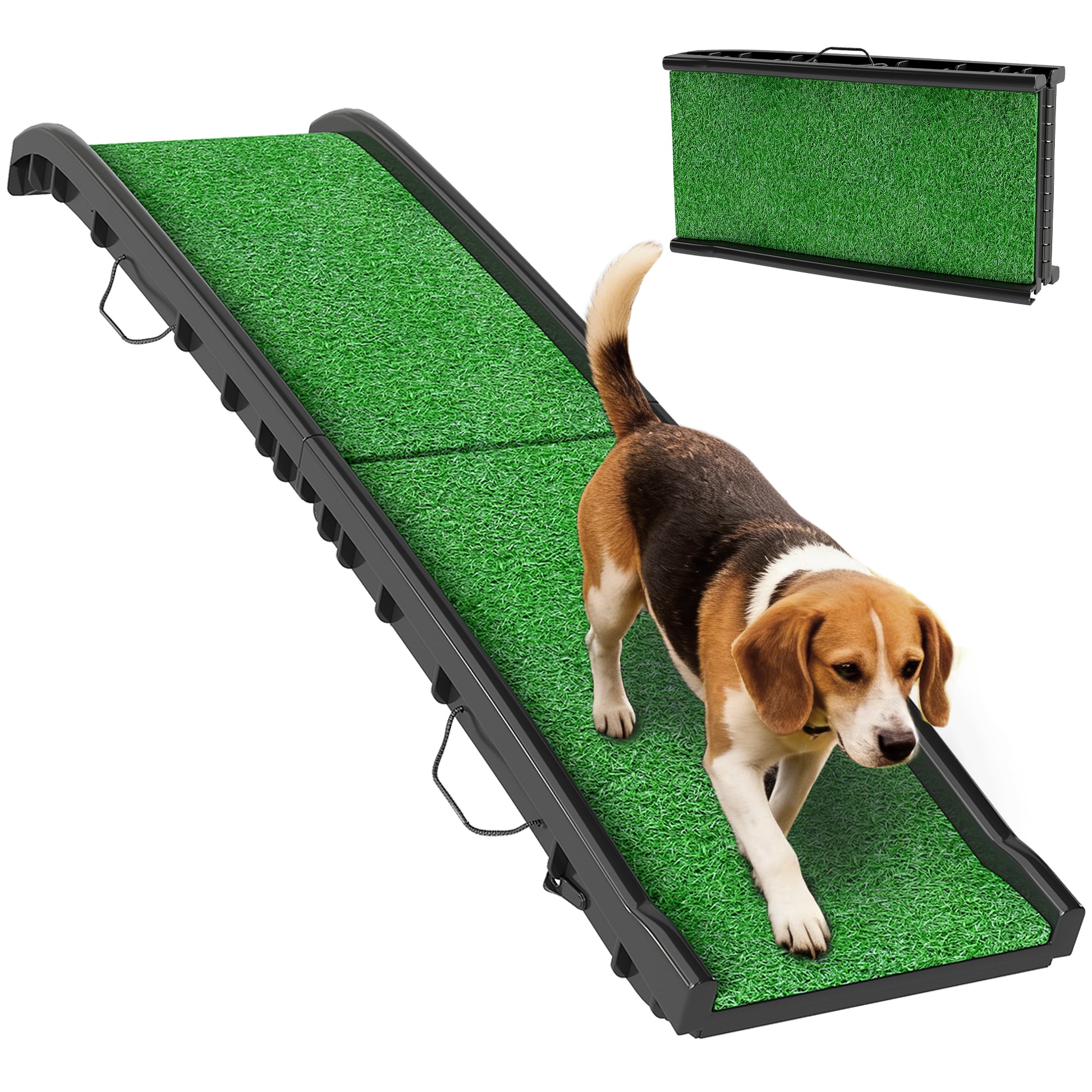 Pawhut Rampa Para Perros Con Césped Artificial_0