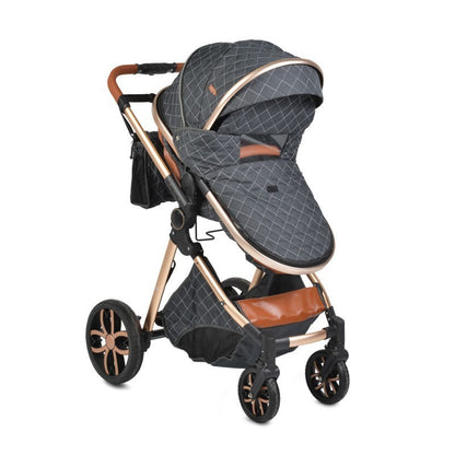 Carrito De Bebé Trío Convertible Con Detalles En Polipiel Alma Black_2