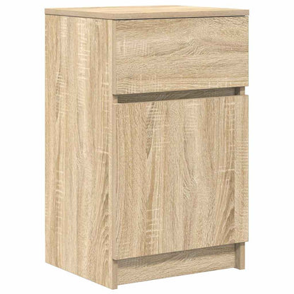 Mesilla De Noche Roble Sonoma 39x35x65 Cm Madera De Ingeniería_0