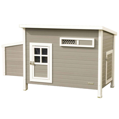 Kerbl Gallinero Eco Barney Plástico Gris Y Blanco 137x73x83 Cm_0