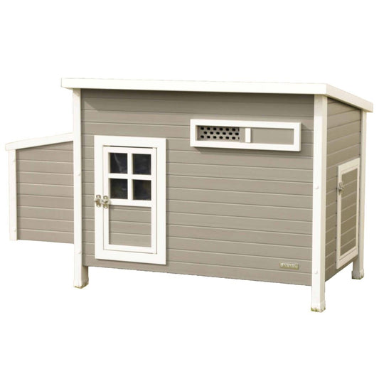 Kerbl Gallinero Eco Barney Plástico Gris Y Blanco 137x73x83 Cm_0