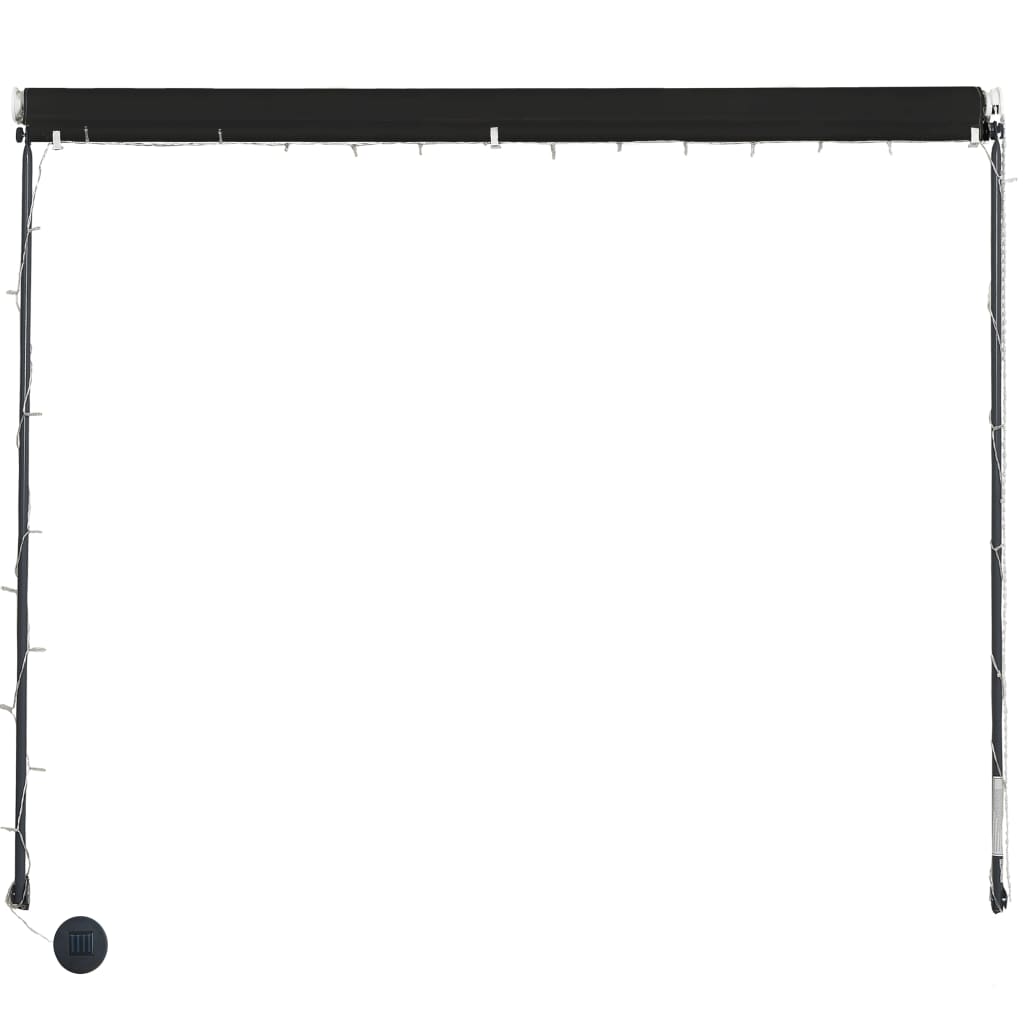 Toldo Retráctil Con Led Gris Antracita 250x150 Cm_4