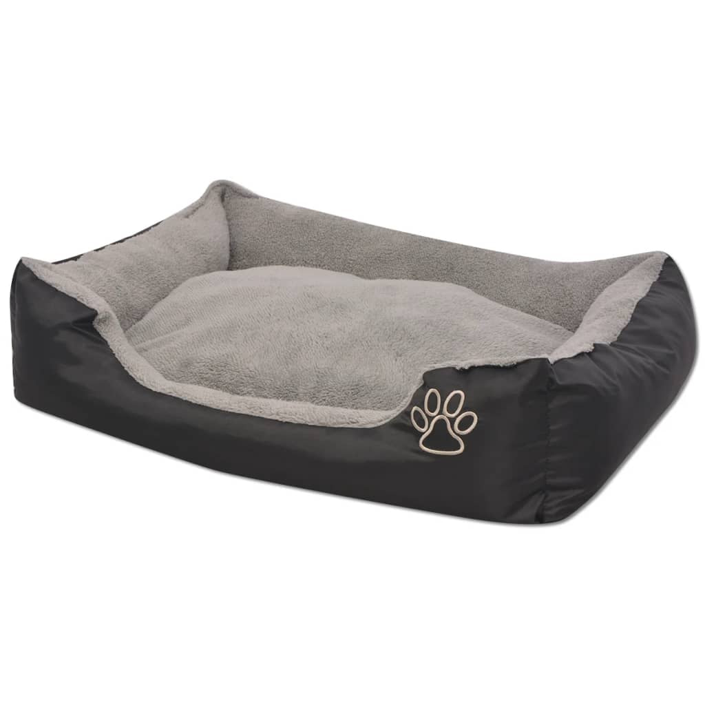 Vidaxl Cama Para Perros Con Cojín Acolchado Talla Xxl Negro_1