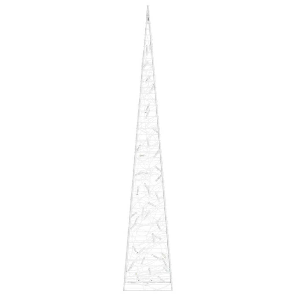 Vidaxl Cono De Luz Led Decorativo Acrílico Blanco Frío 90 Cm_3
