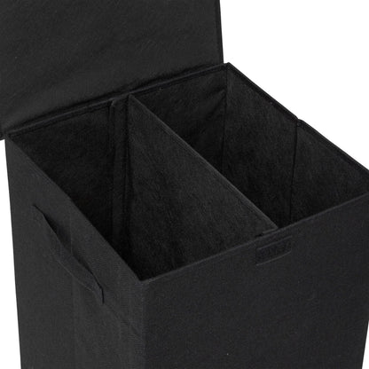 Cesta De Ropa Colors 74l Mdf Y Poliéster Negro Kohl_3