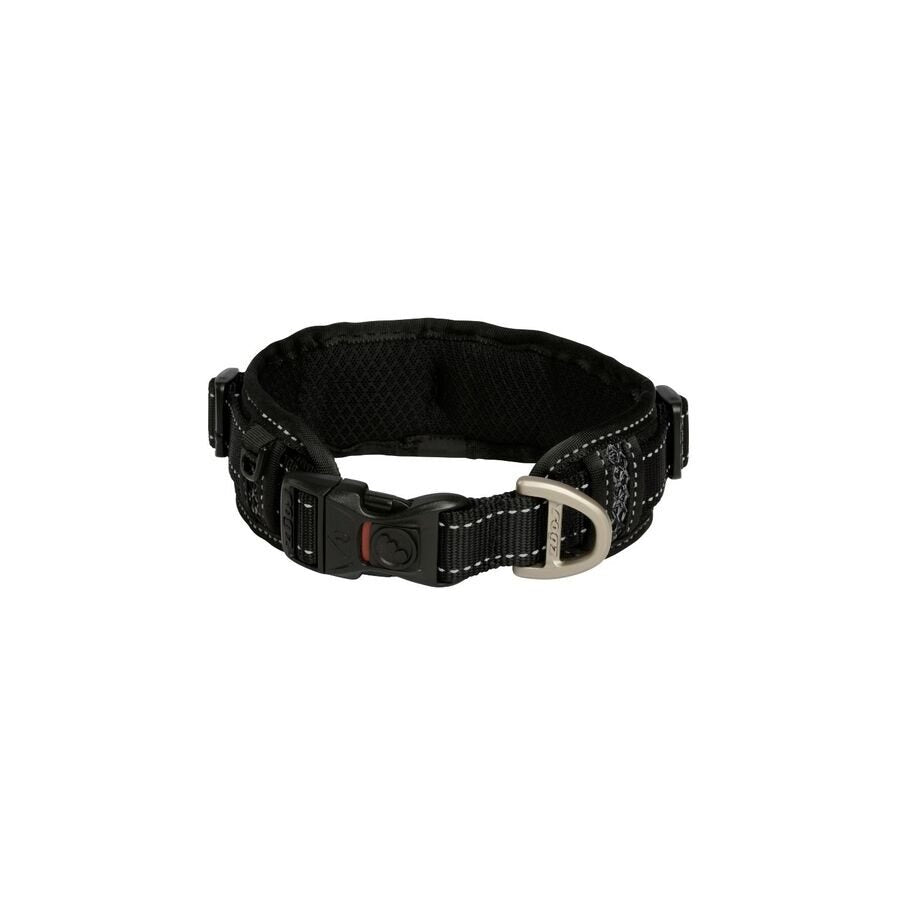 Collar Para Perro Grande, Modelo Padded De Rogz Negro. Talla Xxl (63-70kg)_0