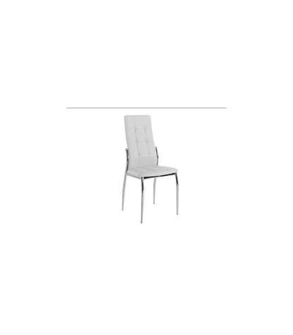 Pack De 4 Sillas Modelo Petra Acabado En Polipiel Blanco, 46 X 54 X 101/48 Cm (largo X Anc_0