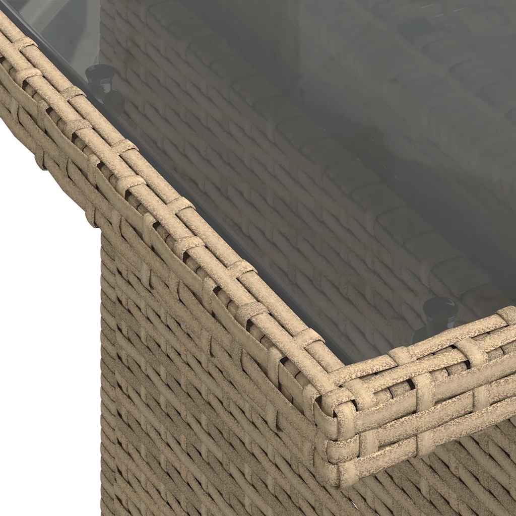 Juego De Sofás Jardín Con Cojines 6 Pzas Ratán Sintético Beige / Vetonek_4