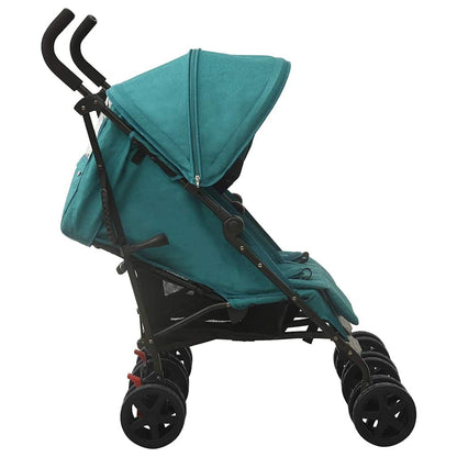 Vidaxl Carrito Para Gemelos De Acero Verde_3