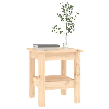 Mesa De Centro De Madera Maciza De Pino 35x35x40 Cm_3