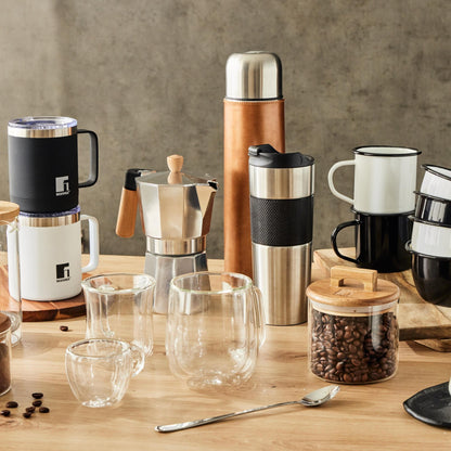 Taza De Viaje 350ml Lovers En Acero Inoxidable Negro Bergner_1