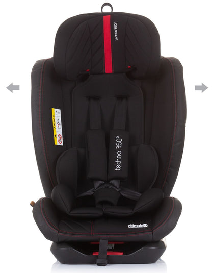 Silla De Auto Dual Grupo 0-1-2-3 Techno 360º Ebony_1