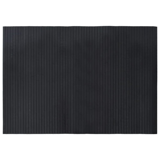 Vidaxl Alfombra Rectangular Bambú Negro 70x100 Cm_0