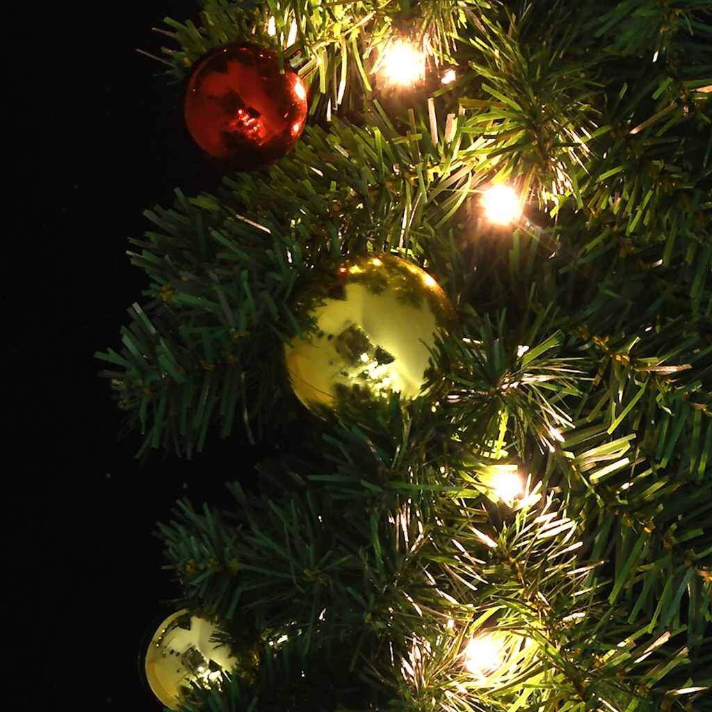 Vidaxl Guirnalda De Navidad Decorada Con Bolas Y Luces Led 10 M_4