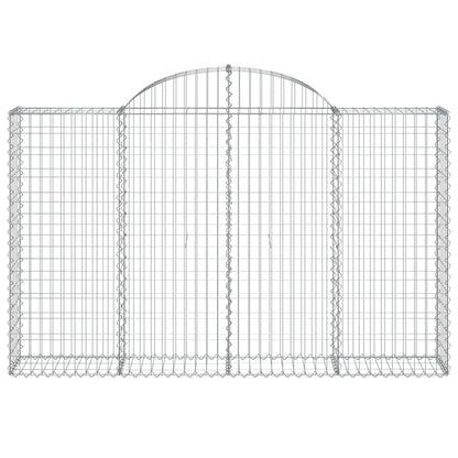 Cestas De Gaviones 7 Uds Forma De Arco Hierro 200x30x120/140 Cm_3